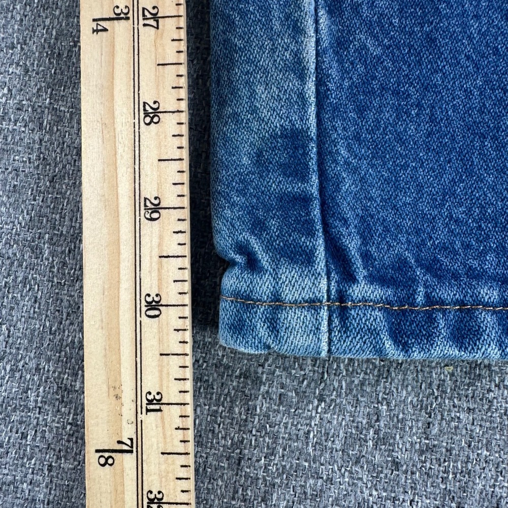 Wrangler Jeans Mens 34x32 936PWD Cowboy Cut Slim Fit Blue Denim Distressed - Picture 9 of 12